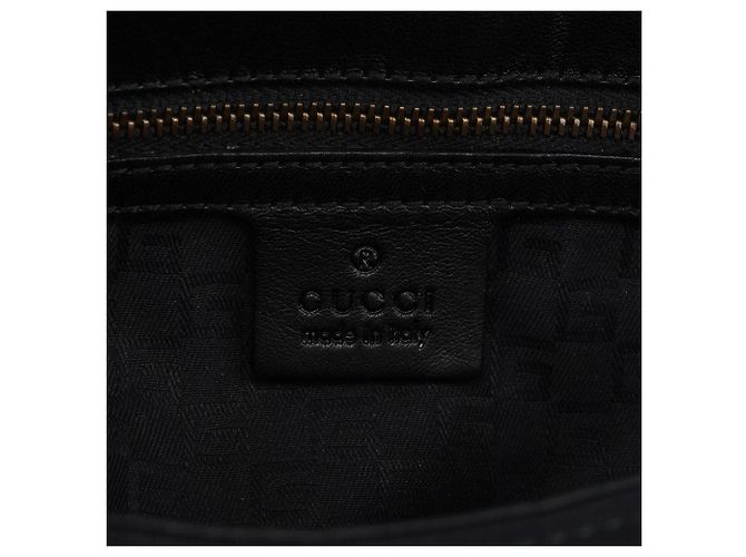 Gucci 106295 Borsa a tracolla in nylon e pelle nera - vista 12