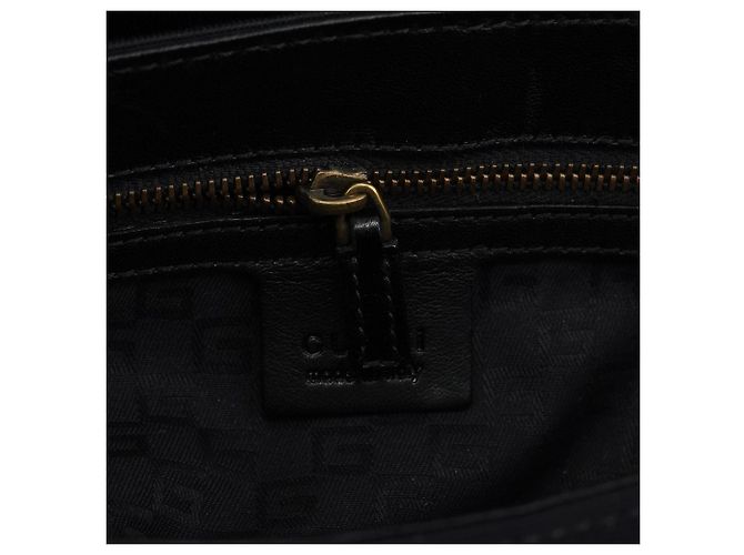 Gucci 106295 Borsa a tracolla in nylon e pelle nera - vista 13