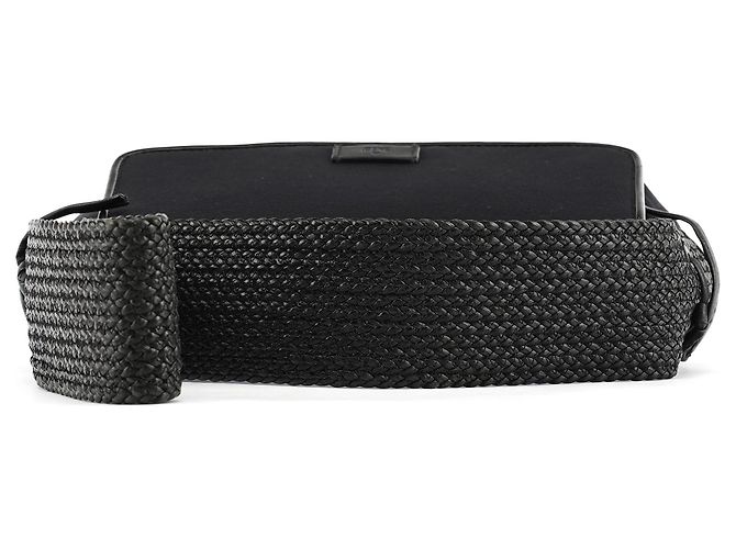Gucci 106295 Borsa a tracolla in nylon e pelle nera - vista 4