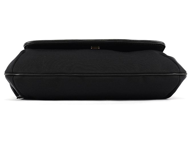 Gucci 106295 Borsa a tracolla in nylon e pelle nera - vista 5