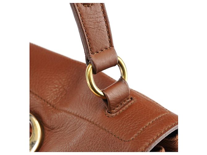Yves Saint Laurent 283761 Borsa 2-Way Muse Two in pelle Light Brown - vista 7