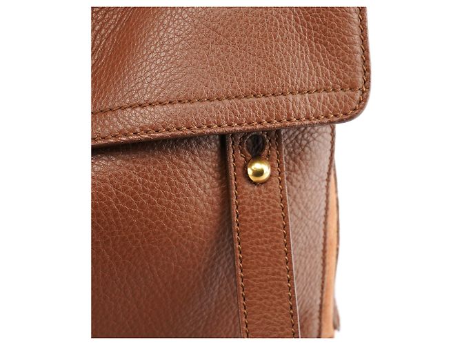 Yves Saint Laurent 283761 Borsa 2-Way Muse Two in pelle Light Brown - vista 8