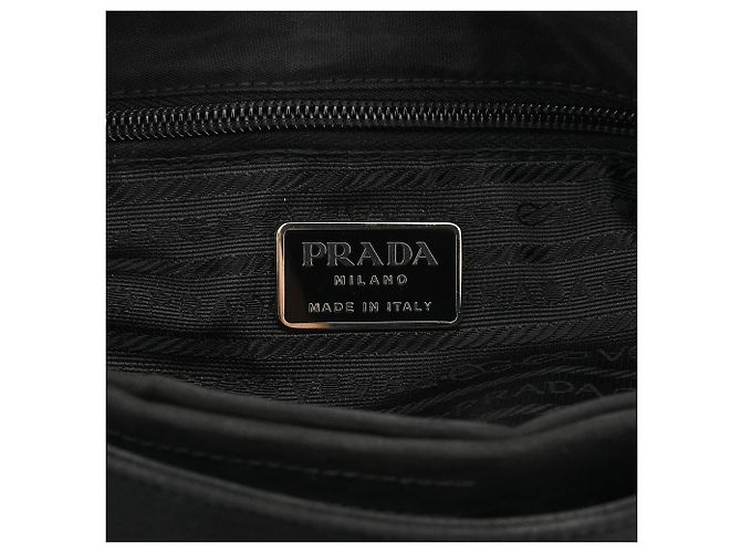 Prada Borsa a spalla 1998 Black Tessuto Metallo - vista 10