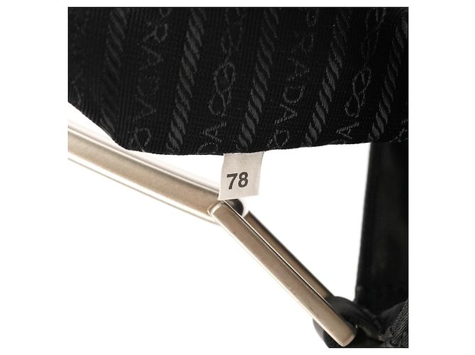 Prada Borsa a spalla 1998 Black Tessuto Metallo - vista 11