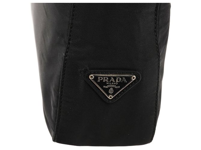 Prada Borsa a spalla 1998 Black Tessuto Metallo - vista 6