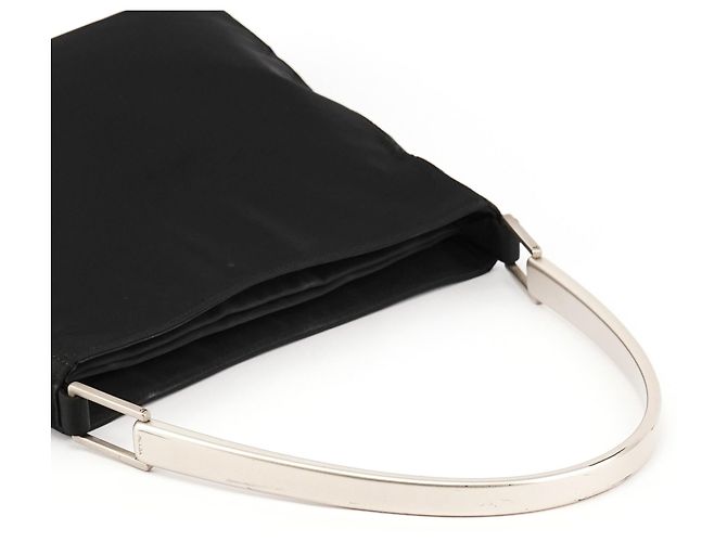 Prada Borsa a spalla 1998 Black Tessuto Metallo - vista 9