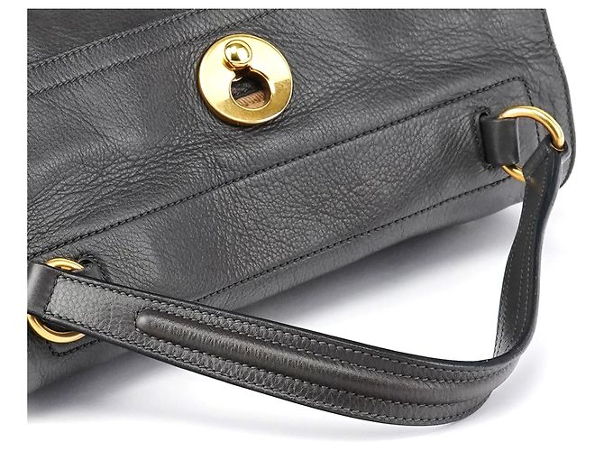 Yves Saint Laurent 229680 Borsa Muse Two in pelle marrone - vista 11