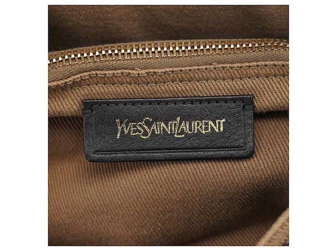 Yves Saint Laurent 229680 Borsa Muse Two in pelle marrone - vista 17