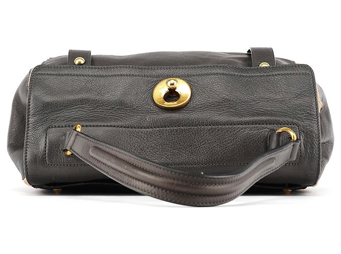Yves Saint Laurent 229680 Borsa Muse Two in pelle marrone - vista 4