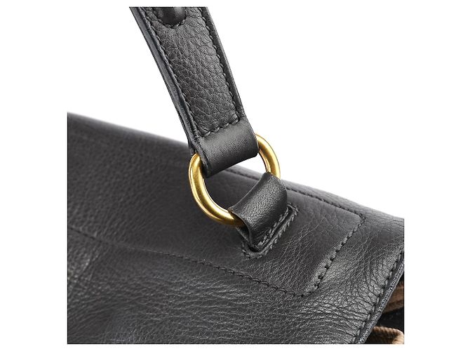 Yves Saint Laurent 229680 Borsa Muse Two in pelle marrone - vista 8