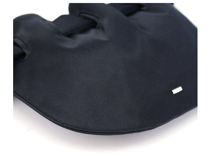 Gucci Borsa a tracolla in raso nero - vista 6