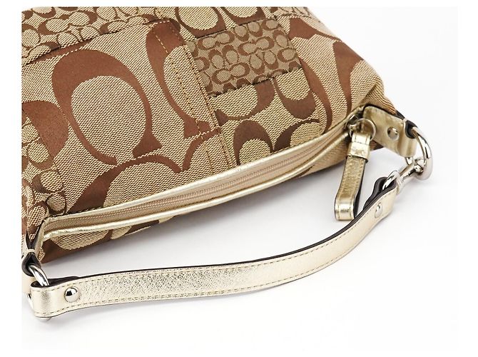 Coach Borsa Hobo Patchwork Signature Beige - vista 12