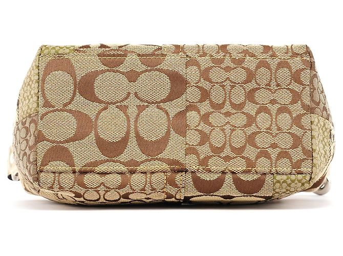 Coach Borsa Hobo Patchwork Signature Beige - vista 5