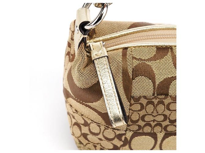 Coach Borsa Hobo Patchwork Signature Beige - vista 6