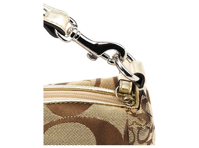Coach Borsa Hobo Patchwork Signature Beige - vista 8