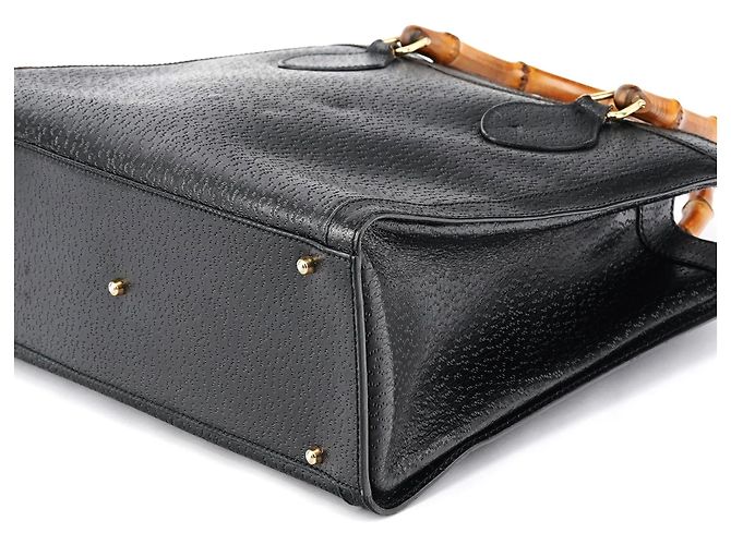 Gucci 035694 Borsa tote Diana Bamboo in pelle nera - vista 10