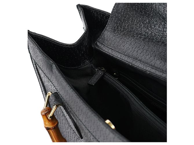 Gucci 035694 Borsa tote Diana Bamboo in pelle nera - vista 11