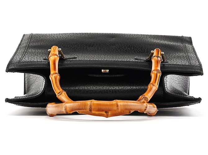 Gucci 035694 Borsa tote Diana Bamboo in pelle nera - vista 4