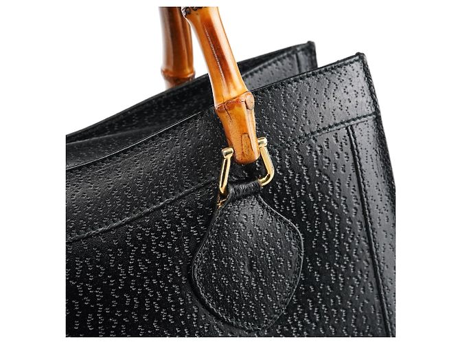 Gucci 035694 Borsa tote Diana Bamboo in pelle nera - vista 6