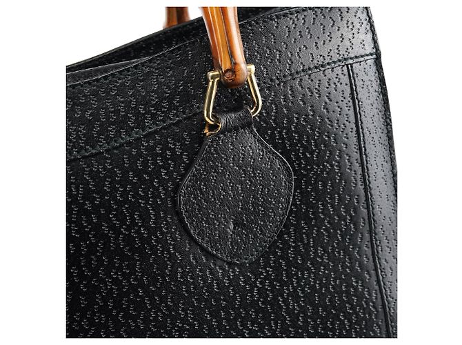 Gucci 035694 Borsa tote Diana Bamboo in pelle nera - vista 7