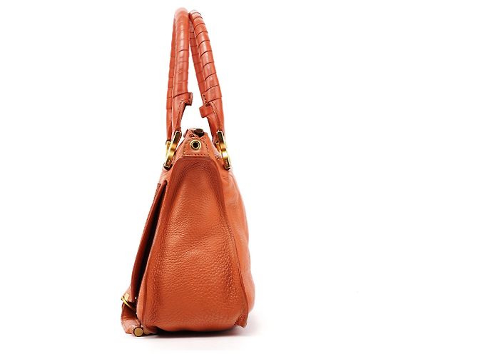 Chloé Borsa a tracolla Marcie in pelle marrone chiaro - vista 2