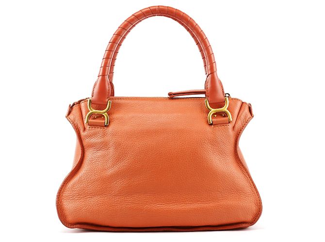 Chloé Borsa a tracolla Marcie in pelle marrone chiaro - vista 3