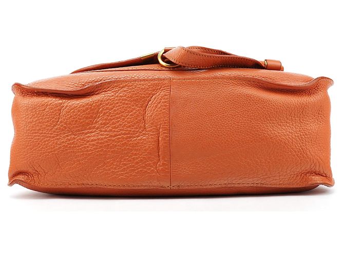 Chloé Borsa a tracolla Marcie in pelle marrone chiaro - vista 5