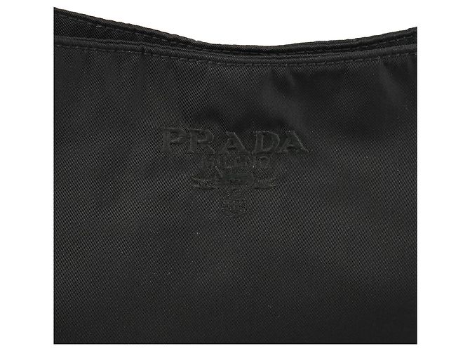 Prada Borsa a tracolla con catena in nylon Tessuto nero 1996 - vista 6