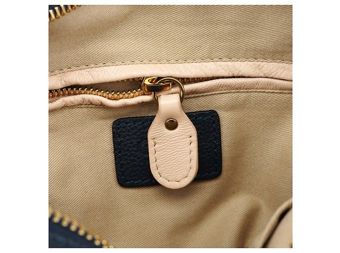Chloé Borsa Paraty 2-Way in pelle blu navy - vista 16