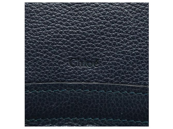 Chloé Borsa Paraty 2-Way in pelle blu navy - vista 6