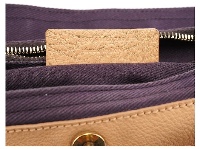 Yves Saint Laurent 283761 Borsa 2-Way Muse Two in pelle Beige Brown - vista 18