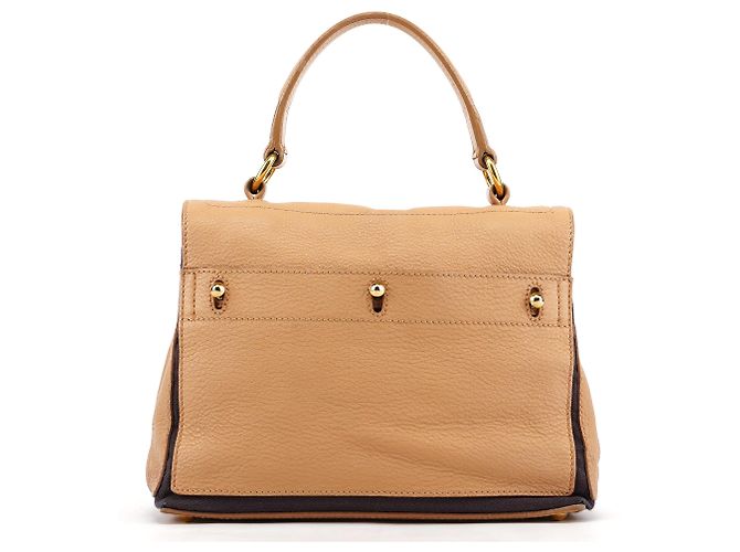 Yves Saint Laurent 283761 Borsa 2-Way Muse Two in pelle Beige Brown - vista 3