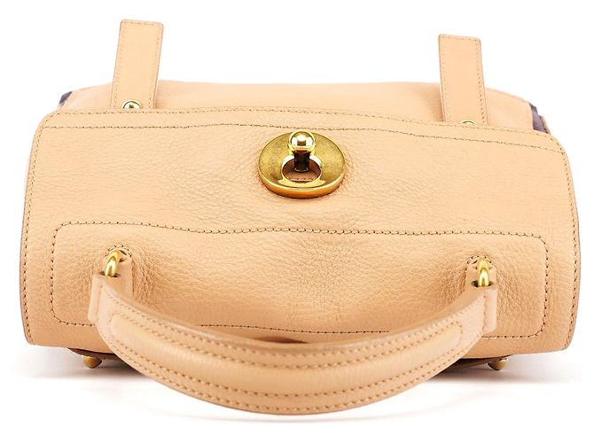 Yves Saint Laurent 283761 Borsa 2-Way Muse Two in pelle Beige Brown - vista 4