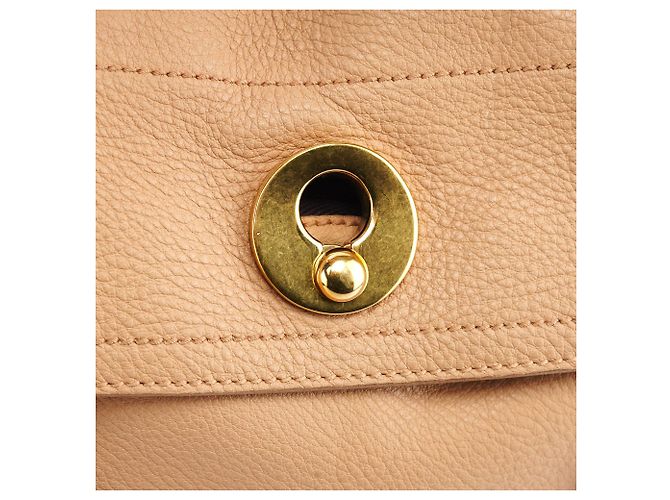 Yves Saint Laurent 283761 Borsa 2-Way Muse Two in pelle Beige Brown - vista 6