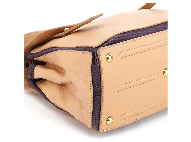 Yves Saint Laurent 283761 Borsa 2-Way Muse Two in pelle Beige Brown - vista 9
