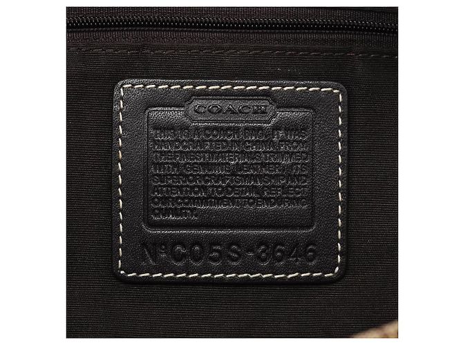 Coach Borsa Tote Soho Signature 3646 Beige Brown - vista 11
