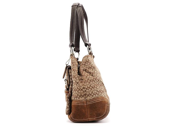 Coach Borsa Tote Soho Signature 3646 Beige Brown - vista 2