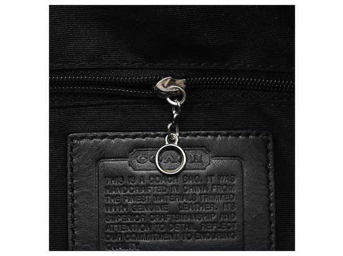 Coach Borsa Tote Soho Signature Grey Black F10927 - vista 12
