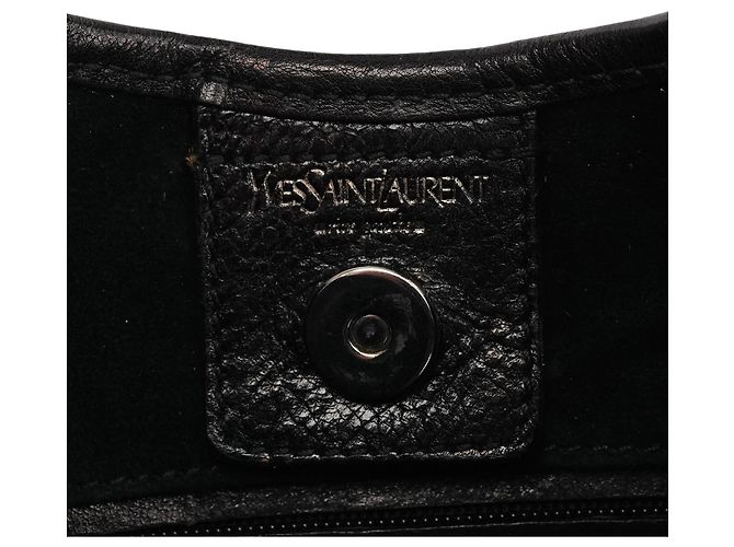 Yves Saint Laurent Borsa Mini Mombasa 2002 in pelle nera - vista 9