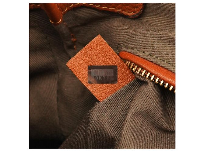 Chloé Borsa Marcie 2-Way in pelle marrone chiaro - vista 18