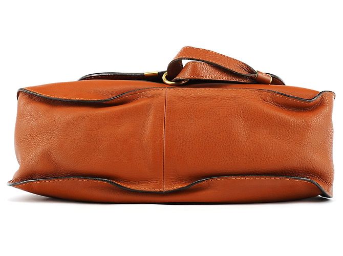Chloé Borsa Marcie 2-Way in pelle marrone chiaro - vista 5