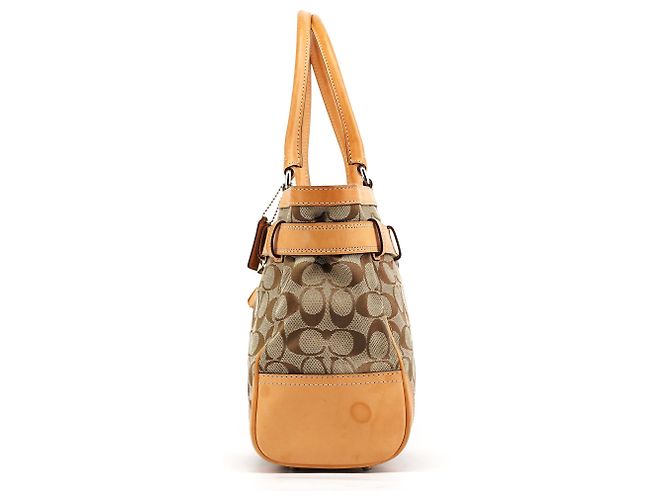 Coach Borsa Tote Signature F08K07 Beige Tan - vista 2