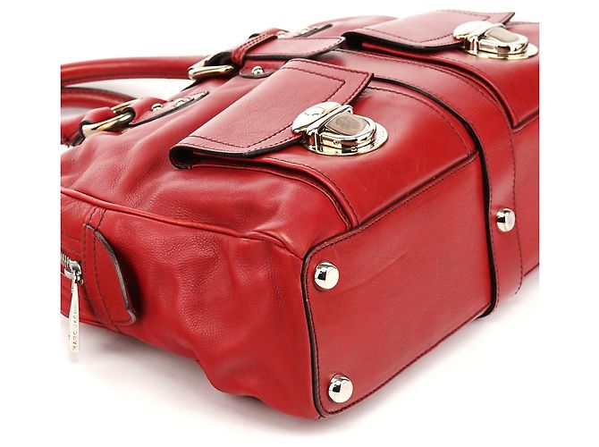 Marc Jacobs Borsa Tote Venetia in pelle rossa - vista 8
