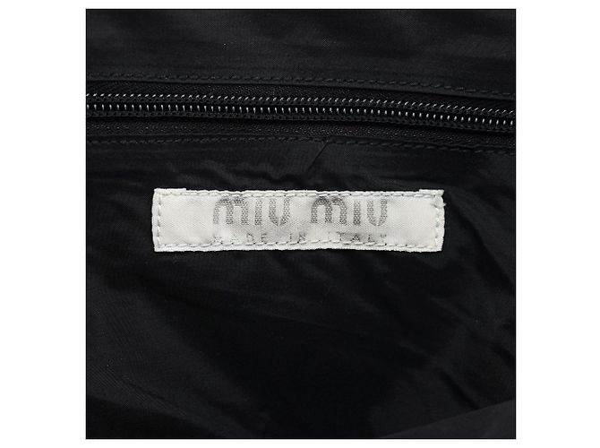 Miu Miu Borsa Tote in Tweed Olografico Grigio - vista 11