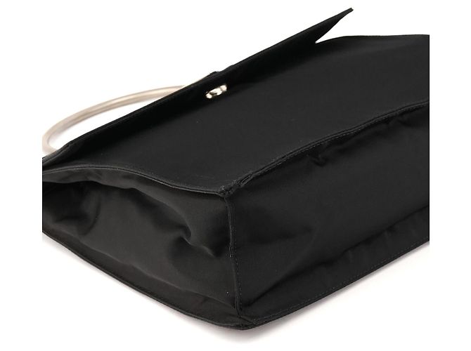 Prada Borsa Tessuto Metal nera con manico superiore - vista 8