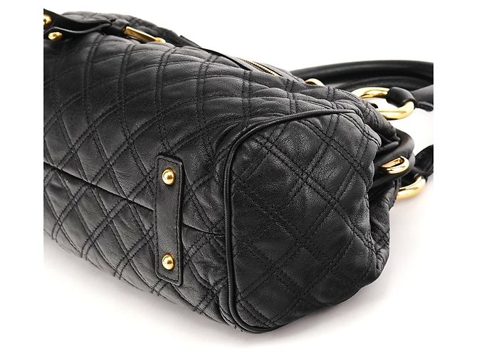 Marc Jacobs Borsa Stam 2-Way in pelle trapuntata nera - vista 11