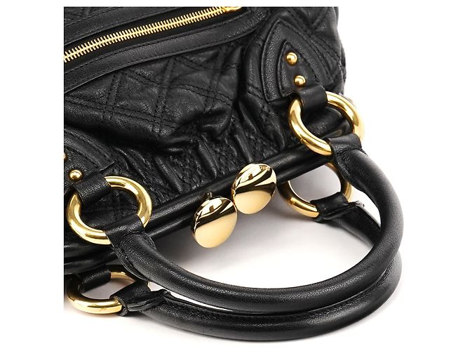 Marc Jacobs Borsa Stam 2-Way in pelle trapuntata nera - vista 12