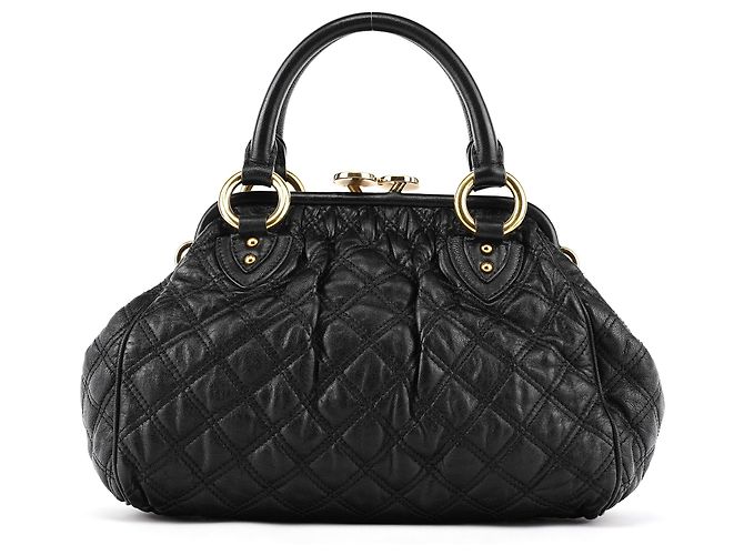 Marc Jacobs Borsa Stam 2-Way in pelle trapuntata nera - vista 3