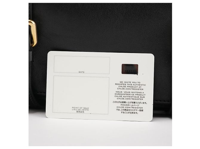 Chloé Borsa Tote Edith in pelle nera - vista 13