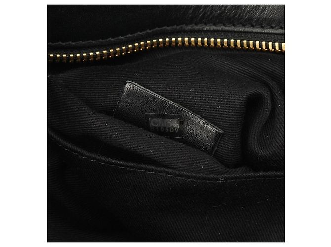 Chloé Borsa Tote Edith in pelle nera - vista 15